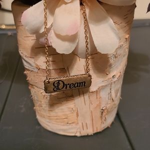 Dream gold bar necklace